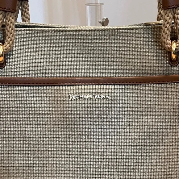Michael Kors Talia Grab Bag Tote-Pale Gold - Picture 2 of 16